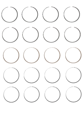 Engine Piston Ring Set for 1997 Acura CL 2.2L V4