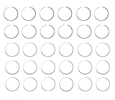 Engine Piston Ring Set for 1995 Chevrolet Camaro 3.4L V6 STD