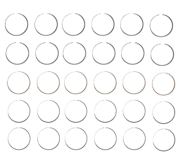 Engine Piston Ring Set for 1998-99 Acura SLX 3.5L V6 STD
