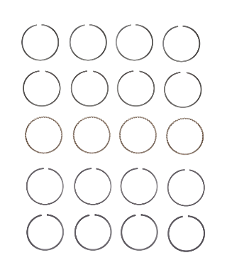 Engine Piston Ring Set for 2014-19 Mazda 3 Sport 2.5L V4 .50