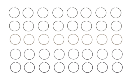 Engine Piston Ring Set for 2015-20 Chevrolet Suburban 5.3L V8 STD
