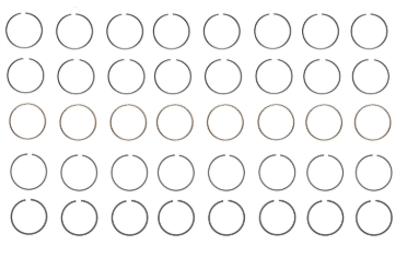 Engine Piston Ring Set for 2008-09 Chevrolet Tahoe 6.2L V8 STD