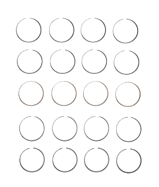 Engine Piston Ring Set for 2009-14 Acura TSX 2.4L V4 STD