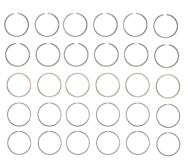 Engine Piston Ring Set for 2013-22 Nissan Pathfinder 3.5L V6 STD