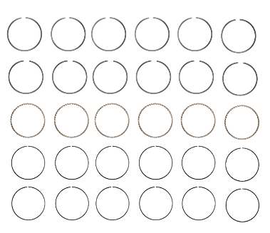 Engine Piston Ring Set for 2009-14 Nissan Maxima 3.5L V6 STD