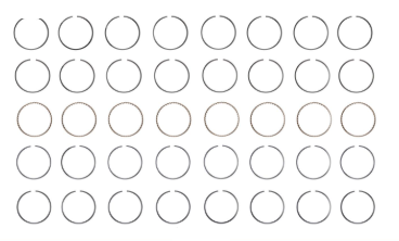 Engine Piston Ring Set for 2006-12 Chevrolet Corvette 7.0L V8 STD