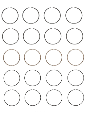 Engine Piston Ring Set for 2014-19 Mazda 6 2.5L V4 STD