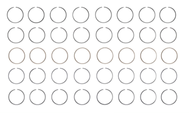 Engine Piston Ring Set for 1997-04 Chevrolet Corvette 5.7L V8 .50
