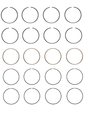 Engine Piston Ring Set for 2017-20 Hyundai Elantra 1.6L V4 STD