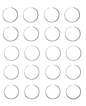 Engine Piston Ring Set for 1995-01 Acura Integra 1.8L V4 STD