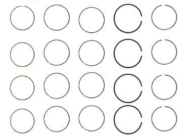 Engine Piston Ring Set for 2015-20 Subaru WRX 2.0L V4 .020