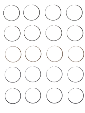 Engine Piston Ring Set for 1998-99 Acura CL 2.3L V4 .25