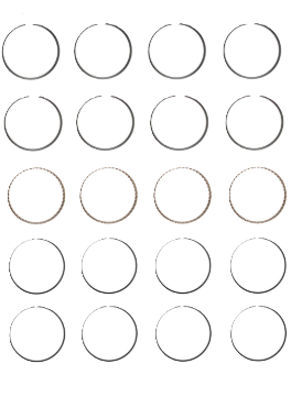 Engine Piston Ring Set for 2002-06 Acura RSX 2.0L V4 STD