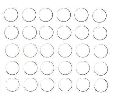 Engine Piston Ring Set for 2015-19 Acura TLX 3.5L V6 .50