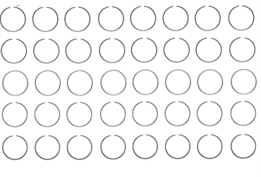Engine Piston Ring Set for 2006-07 Mitsubishi Raider 4.7L V8 .50